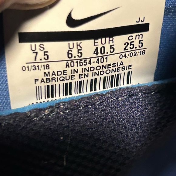 NIKE EXP-X14 Running Shoes | Men’s Size 7.5 | Style A01554-401 Blue Navy Ice - Picture 8 of 15